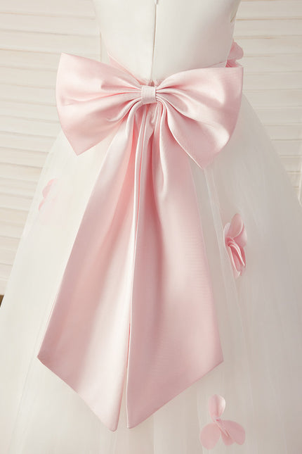 Robe Portefeuille Tulle Fleuri - gallery 2