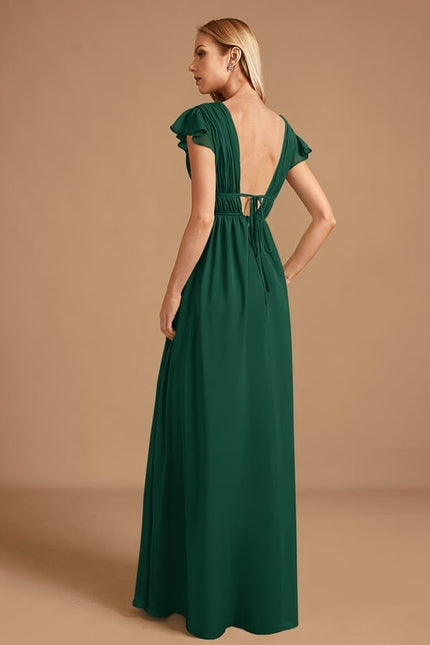 Robe Portefeuille Rose Drapée - gallery 1