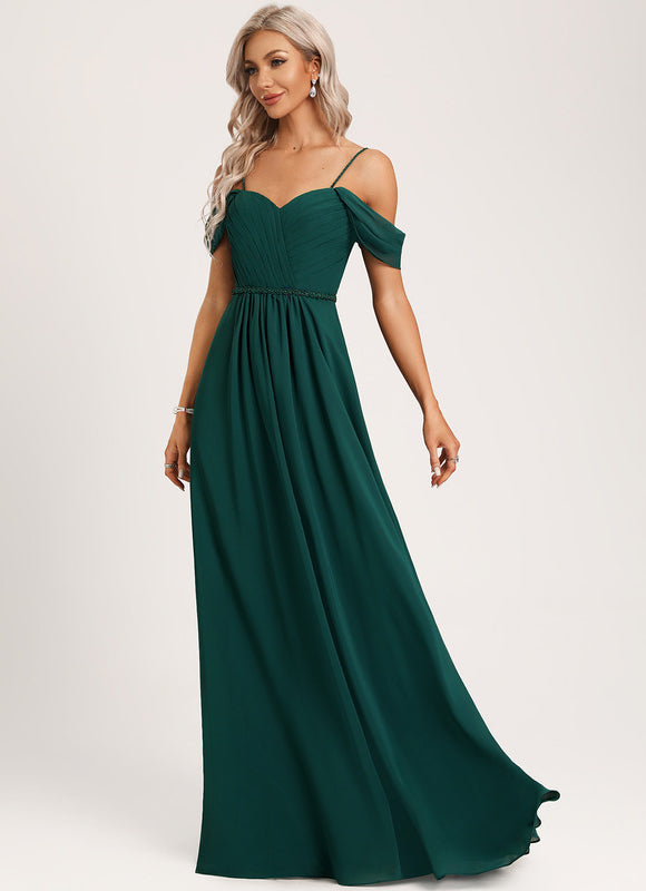 Robe Portefeuille Émeraude Flottante - gallery 2