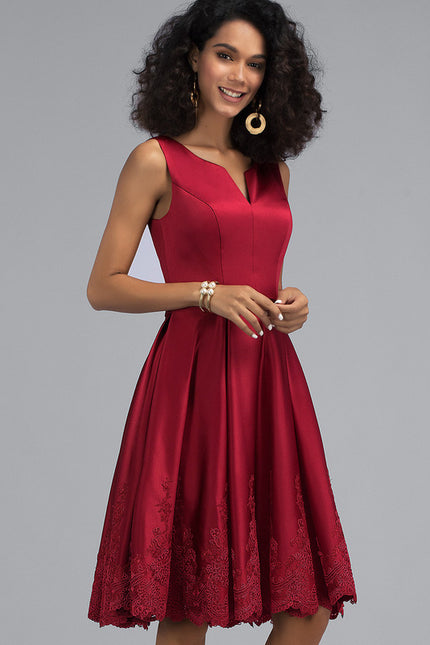 Robe Portefeuille Velours Rouge Lyrique - gallery 2