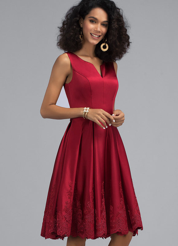 Robe Portefeuille Velours Rouge Lyrique - gallery 2