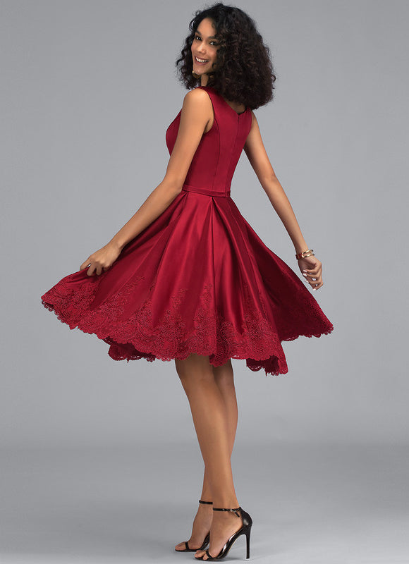 Robe Portefeuille Velours Rouge Lyrique - gallery 4