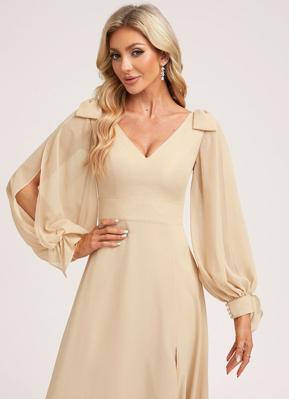 Robe Portefeuille Sable Éthérée - gallery 4