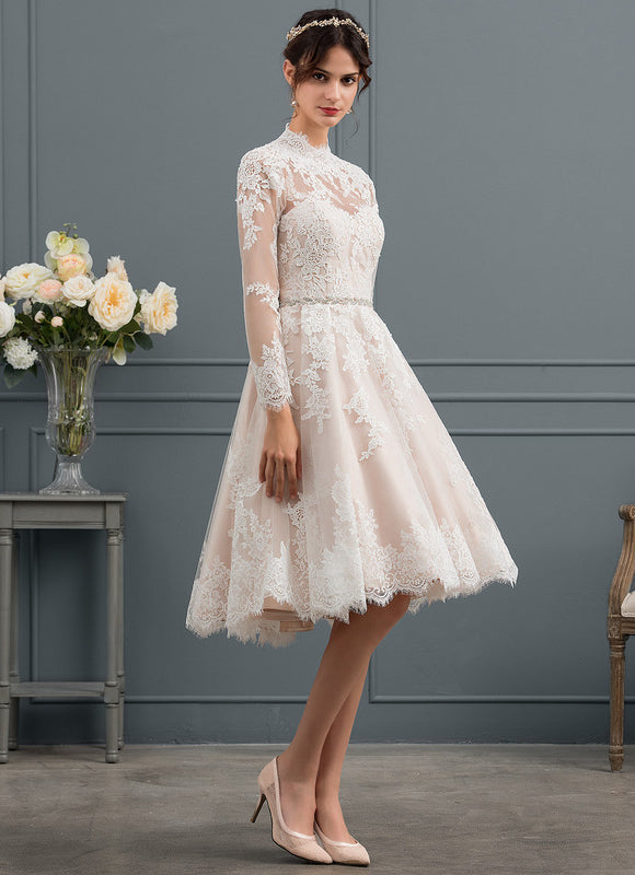Robe Portefeuille Tulle Dentelle - gallery 5