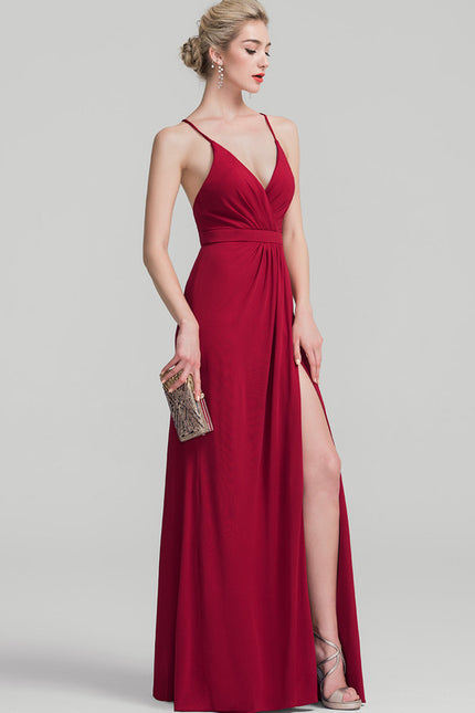 Robe Portefeuille Rouge Élancée - gallery 1