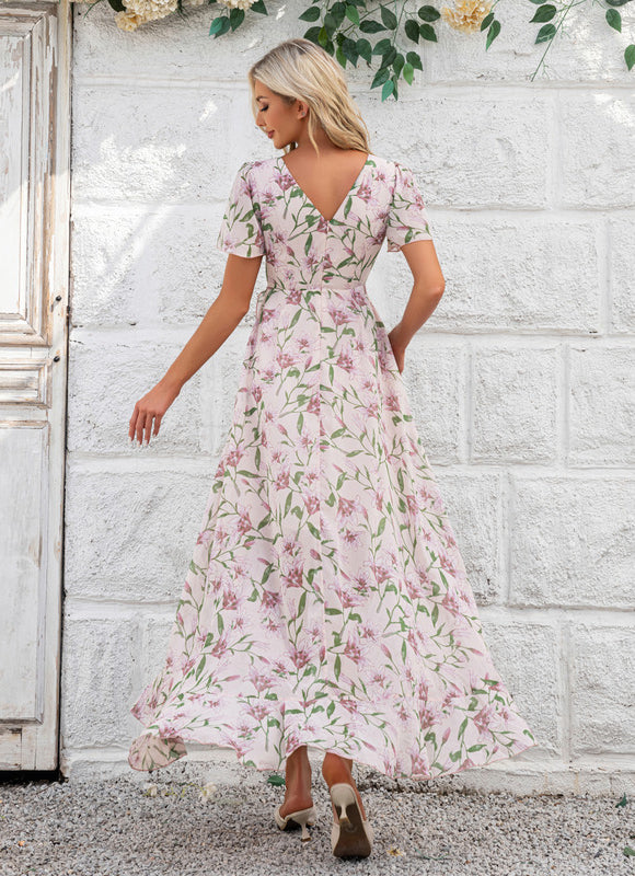 Robe Portefeuille Fleurie Aérée - gallery 3