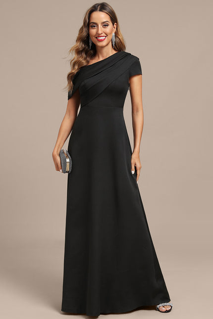 Robe Portefeuille Noire Élégante - gallery 2