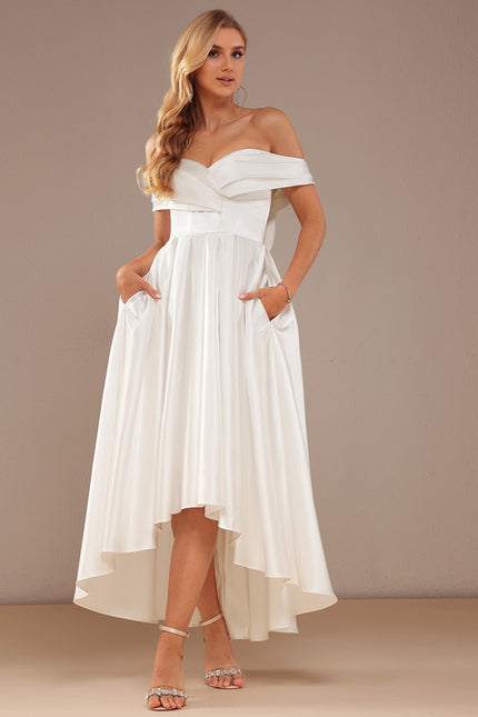Robe Portefeuille Satinée Altière - gallery 2