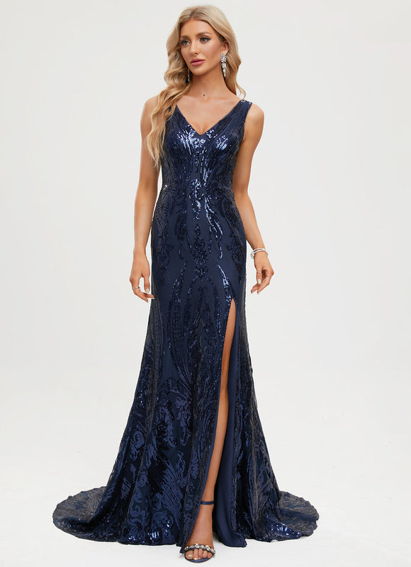 Robe Portefeuille Sirène Pailletée - gallery 8