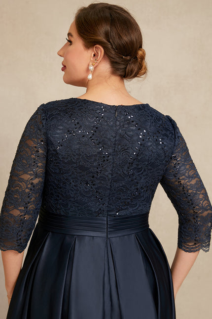 Robe Portefeuille Satinée Nocturne - gallery 5
