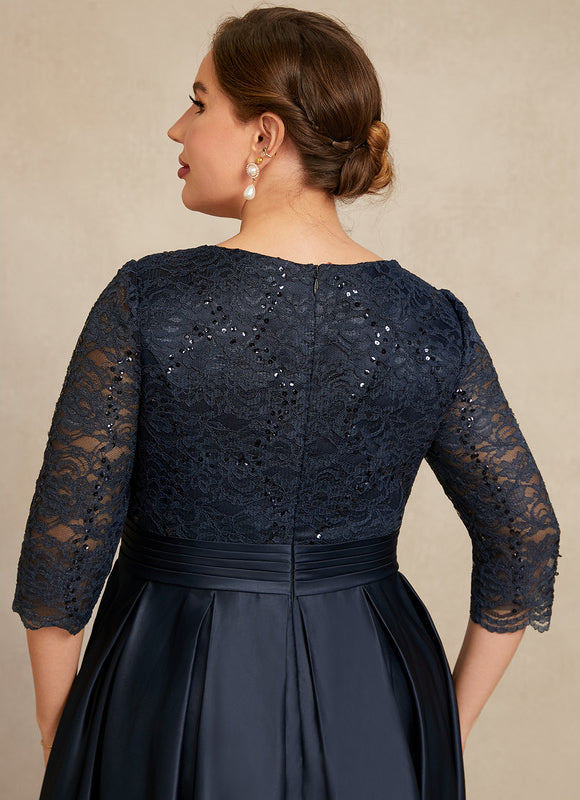 Robe Portefeuille Satinée Nocturne - gallery 5