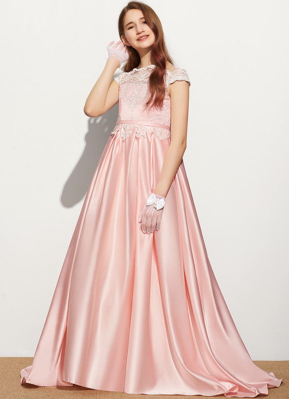 Robe Portefeuille Satinée Rosée - gallery 1