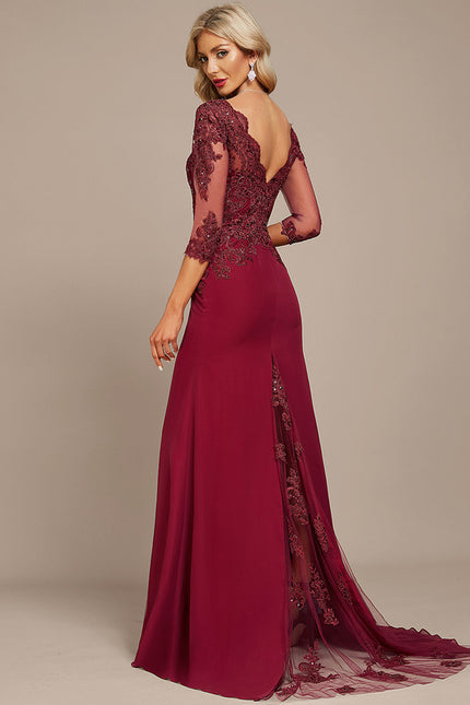 Robe Portefeuille Bordeaux Élégance - gallery 4