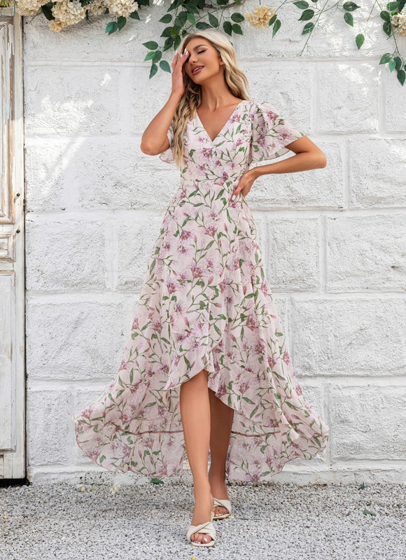Robe Portefeuille Fleurie Aérée