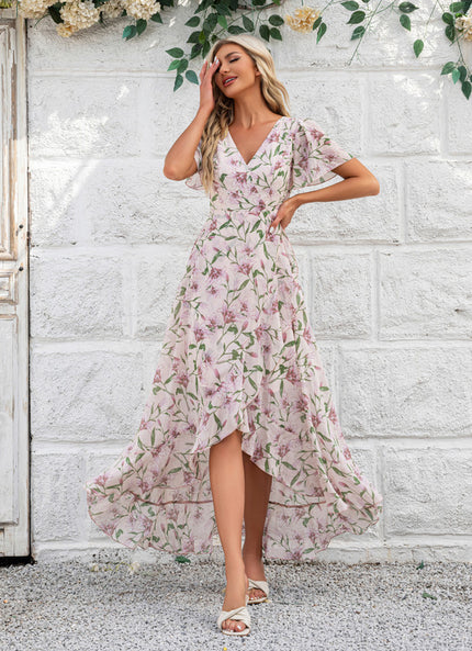 Robe Portefeuille Fleurie Aérée