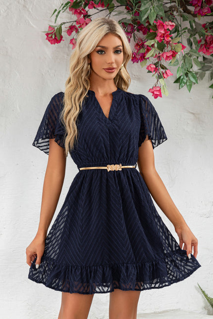 Robe Portefeuille Trapèze Marine - gallery 2