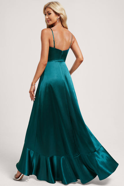 Robe Portefeuille Satin Fluide Élégante - gallery 5
