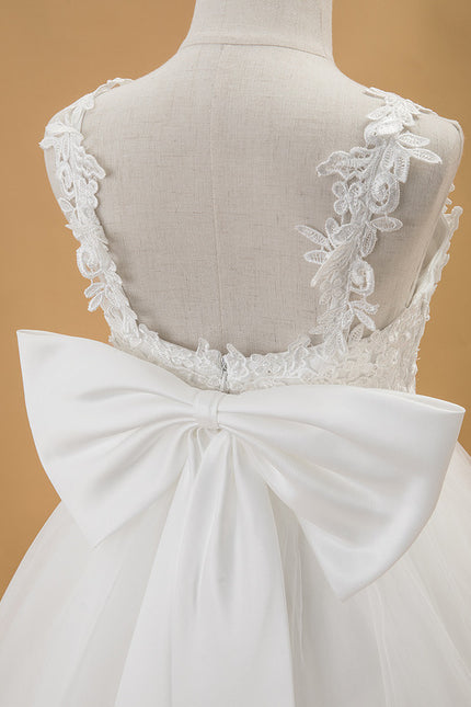 Robe Portefeuille Enfant Écrue Élégante - gallery 7