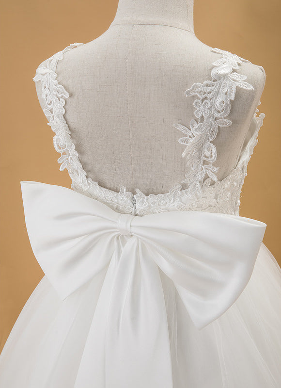 Robe Portefeuille Enfant Écrue Élégante - gallery 7