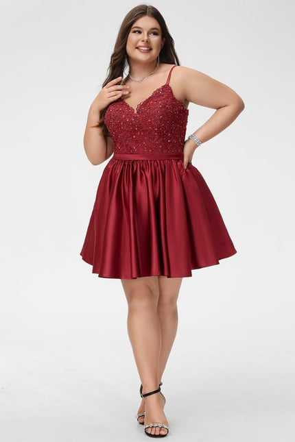 Robe Portefeuille Satinée Rubis - gallery 4
