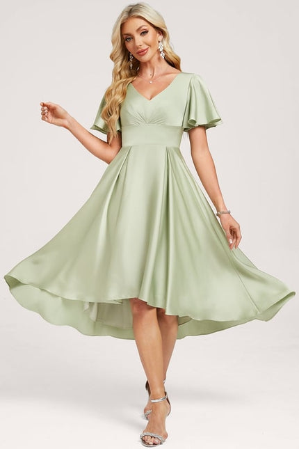Robe Portefeuille Aérienne Sage - gallery 2
