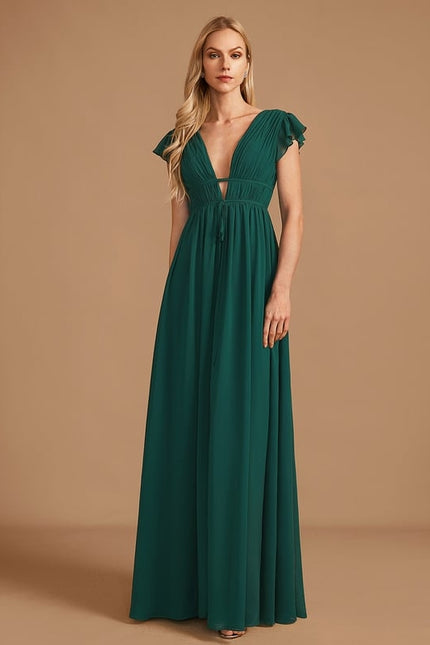 Robe Portefeuille Rose Drapée - gallery 4