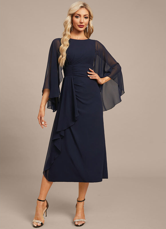 Robe Portefeuille Chiffon Élégante - gallery 3