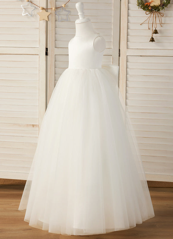 Robe Portefeuille Tulle Élégante - gallery 2