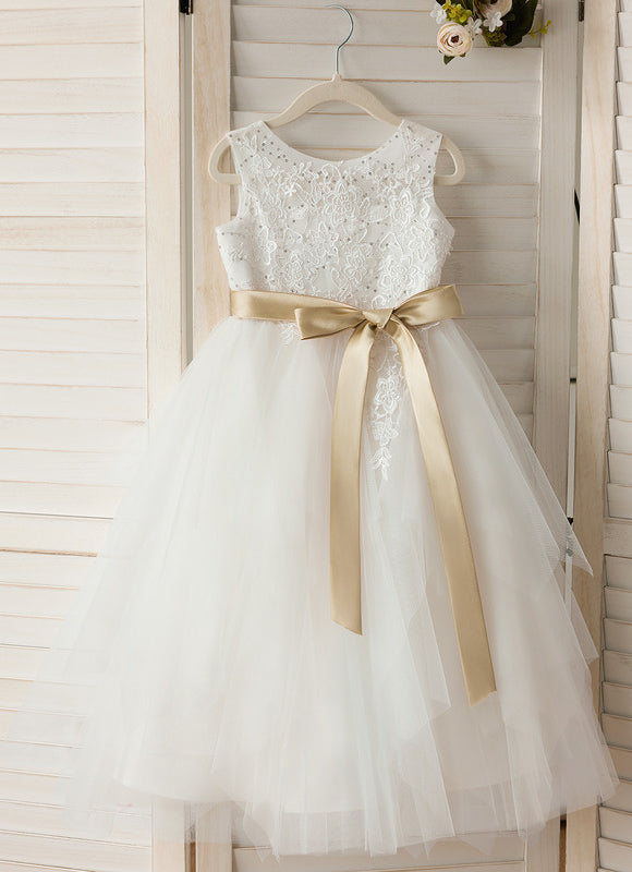 Robe Portefeuille Tulle Ivoire