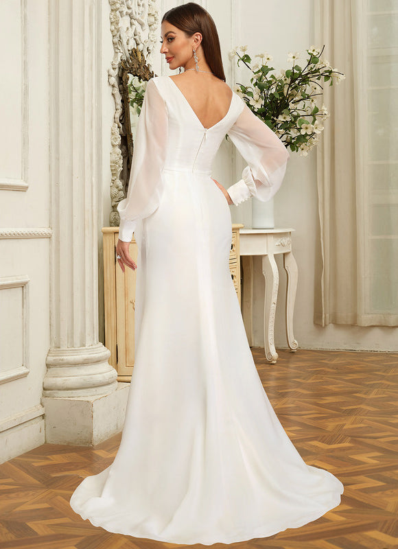 Robe Portefeuille Blanche Mariage - gallery 1