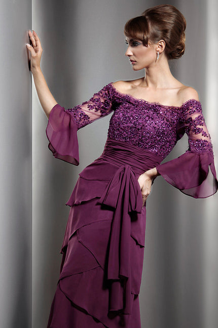 Robe Portefeuille Éclat Violet - gallery 4