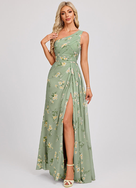 Robe Portefeuille Asymétrique Marine - gallery 2