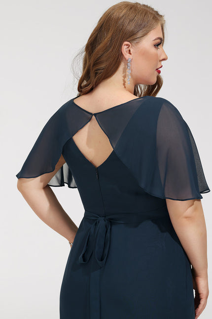 Robe Portefeuille Vaporeuse Marine - gallery 6