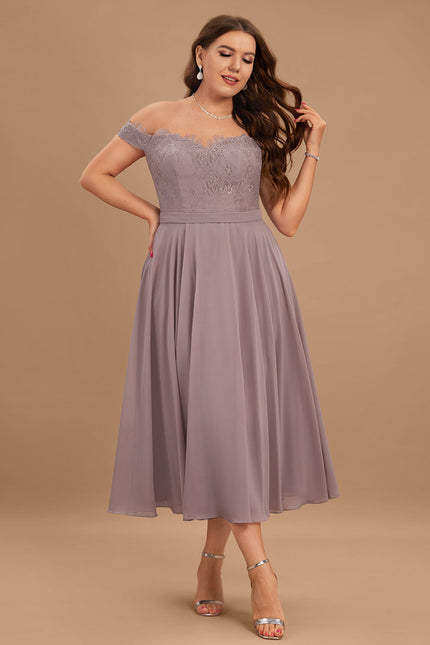 Robe Portefeuille Lilas Aérienne - gallery 6