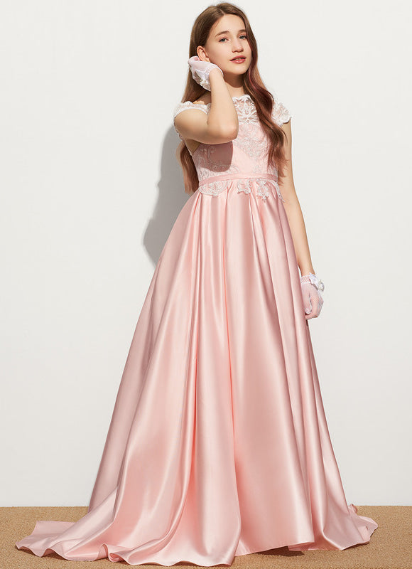 Robe Portefeuille Satinée Rosée - gallery 3