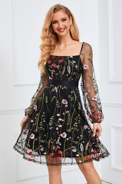 Robe Portefeuille Fleur Nocturne - gallery 6