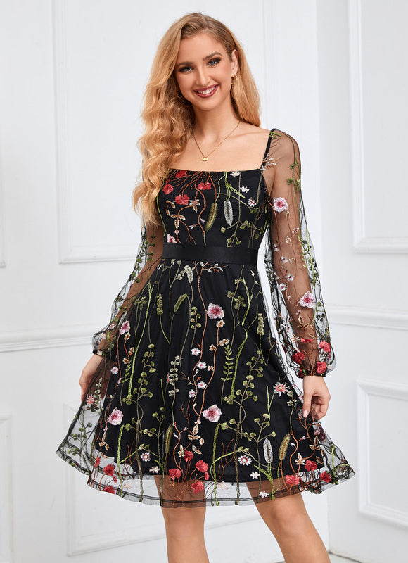 Robe Portefeuille Fleur Nocturne - gallery 6