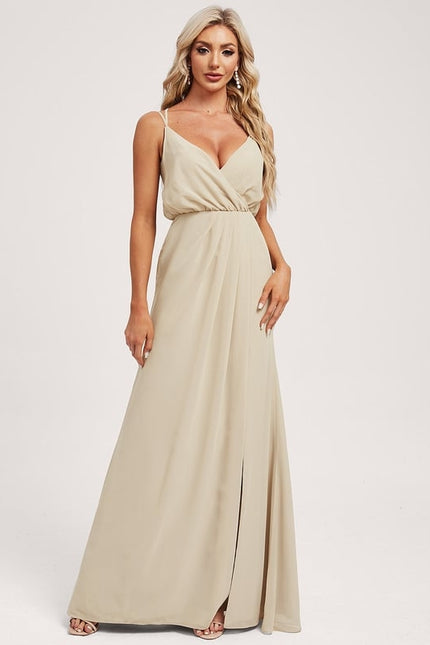 Robe Portefeuille Rose Drapée - gallery 2