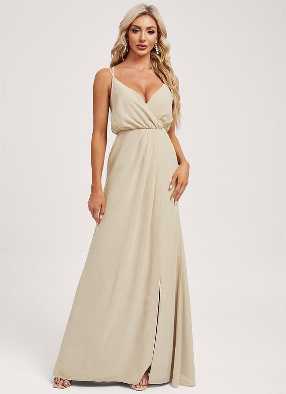 Robe Portefeuille Rose Drapée - gallery 2
