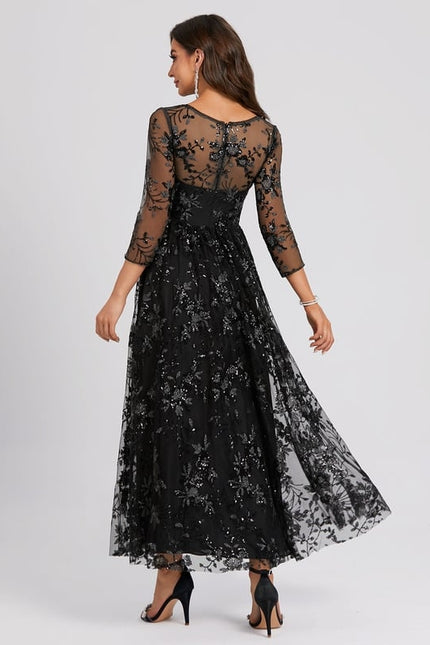Robe Portefeuille Noire Étoilée - gallery 4