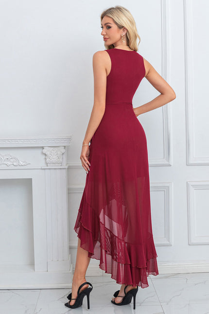 Robe Portefeuille Asymétrique Chic - gallery 3