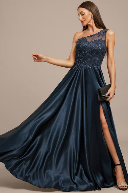 Robe Portefeuille Asymétrique Ornée - gallery 3