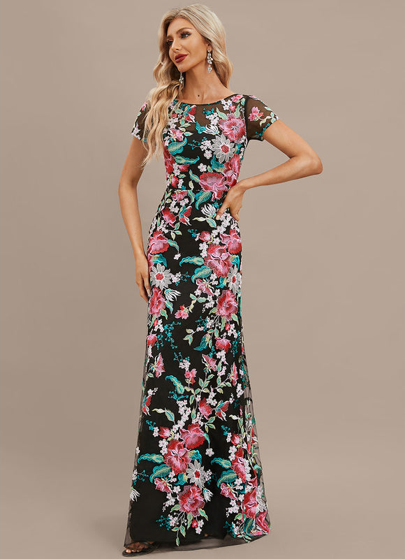 Robe Portefeuille Satinée Fleurie - gallery 6