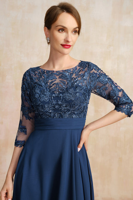 Robe Portefeuille Élégance Marine Raffinée - gallery 6