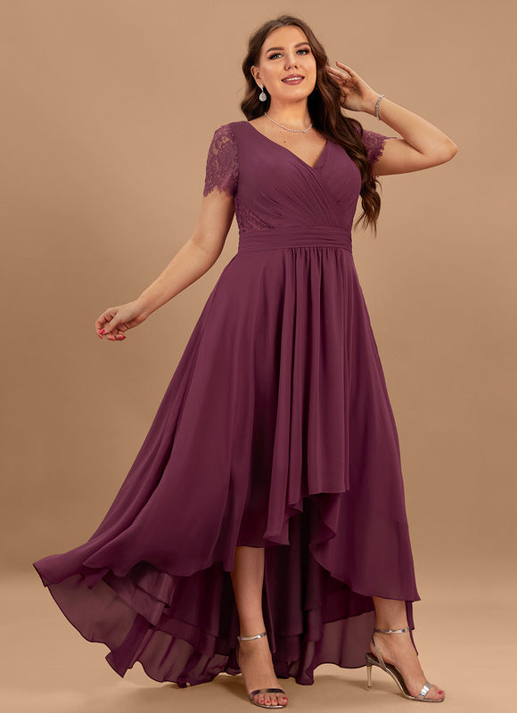 Robe Portefeuille Bordeau Évasée - gallery 9