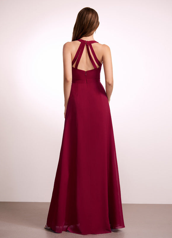Robe Portefeuille Rose Drapée - gallery 4