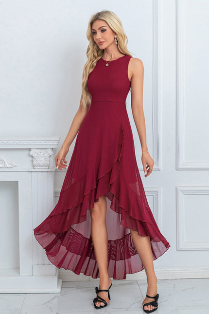 Robe Portefeuille Asymétrique Chic - gallery 4