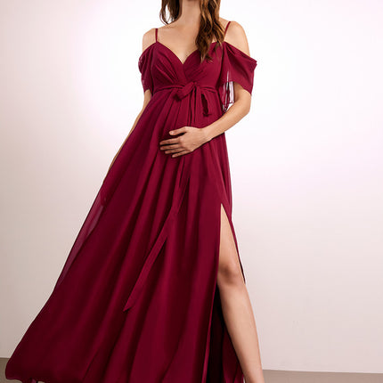 Robe Portefeuille Maternité Élégante