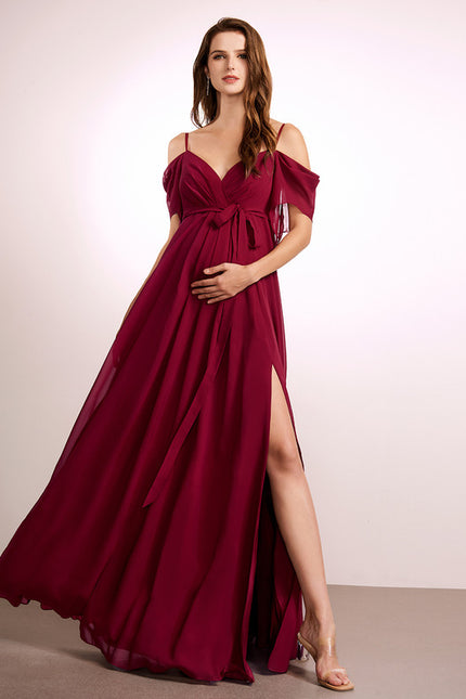 Robe Portefeuille Maternité Élégante