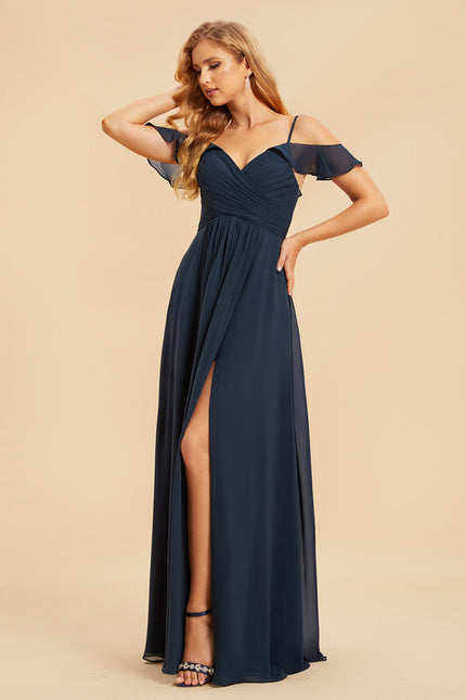 Robe Portefeuille Rose Drapée - gallery 3